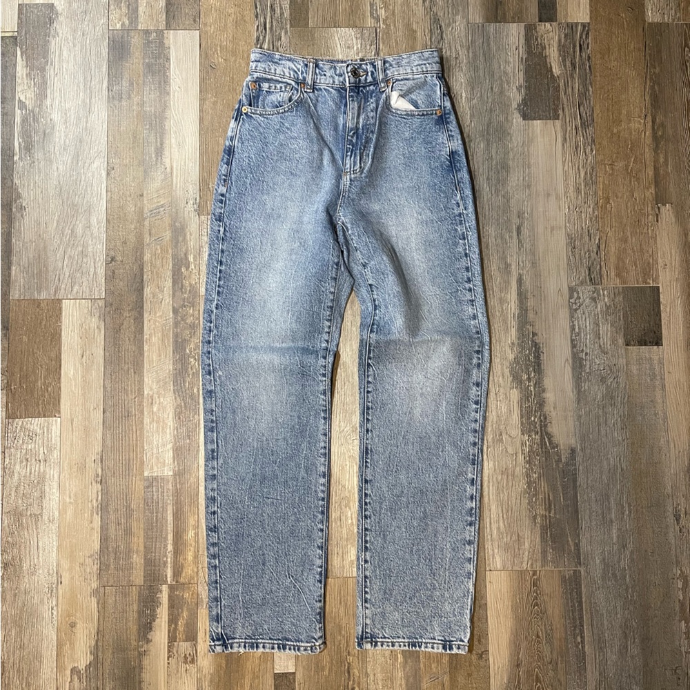 Garage Denim Vintage Straight Medium Wash Jeans Womens Size 0